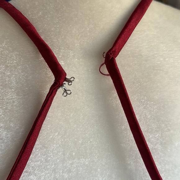 La Femme 29873 Strappy Open Back Shiny Jersey Fitted Gown - Picture 9 of 11